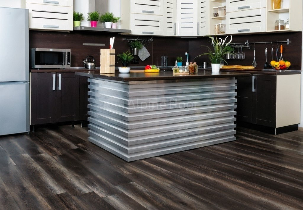 Кварцвиниловая плитка "Alpine Floor" Орех Темный  (1219*184*2мм) — купить в Нерюнгри