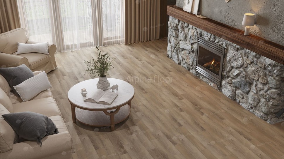 Виниловая плитка "Alpine Floor" Parquet LVT Дуб Синистра (590*118*2,5 мм) — купить в Нерюнгри