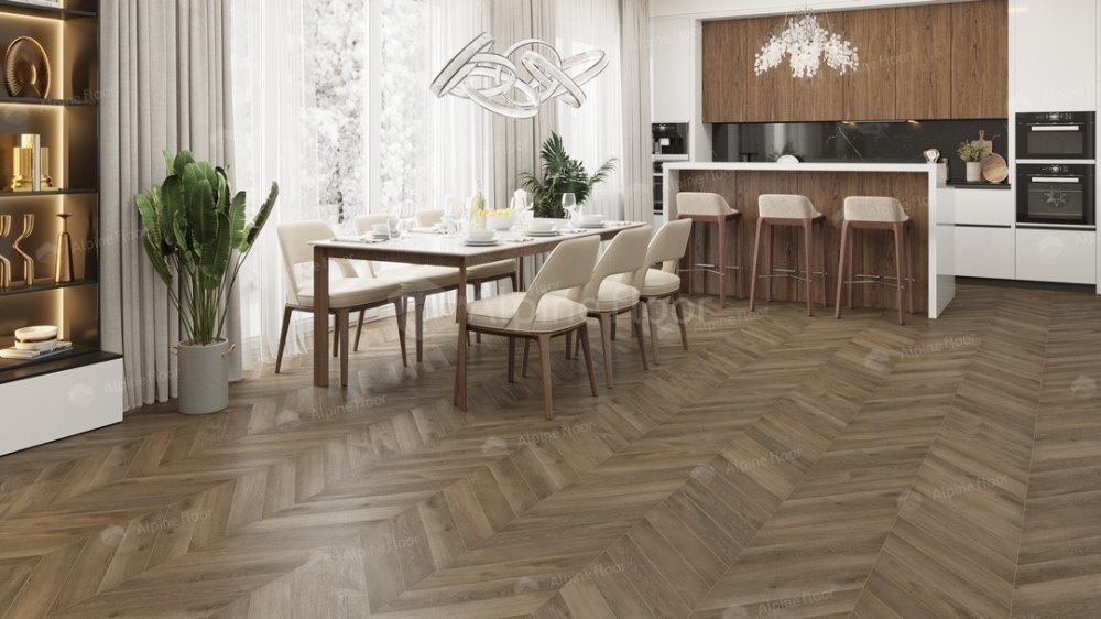 LVT плитка "Alpine Floor" Дуб Насыщенный (555*127*2,5 мм) — купить в Нерюнгри