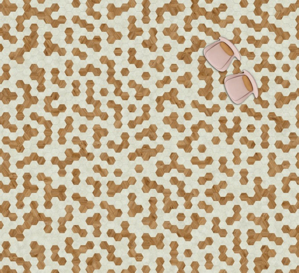 Виниловая плитка "Moduleo" Moods Hexagon 322 (226,32*196*2,5 мм) — купить в Нерюнгри