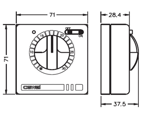 Терморегулятор Cewal RQ30 — купить в Нерюнгри