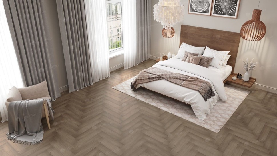Виниловая плитка "Alpine Floor" Parquet LVT Дуб Насыщенный (590*118*2,5 мм) — купить в Нерюнгри