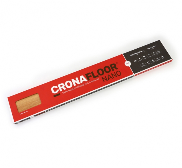SPC ламинат "CronaFloor" Nano 4V Дуб Морёный (1200*180*3,5 мм) — купить в Нерюнгри