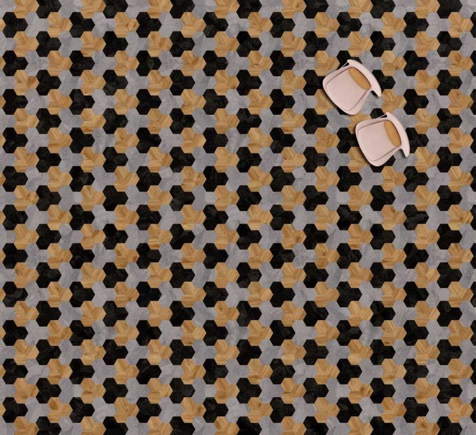 Виниловая плитка "Moduleo" Moods Hexagon 353 (226,32*196*2,5 мм) — купить в Нерюнгри