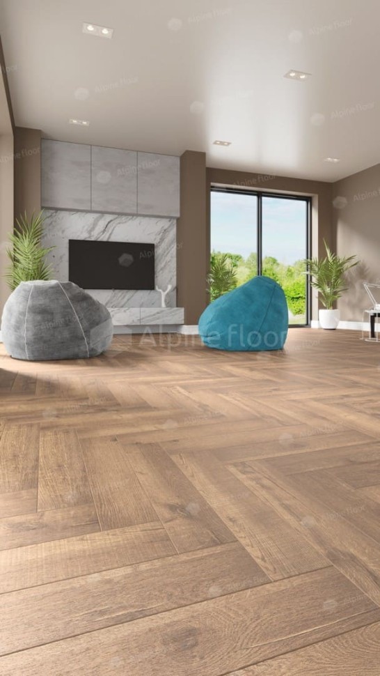 Виниловая плитка "Alpine Floor" Parquet LVT Дуб Royal (590*118*2,5 мм) — купить в Нерюнгри