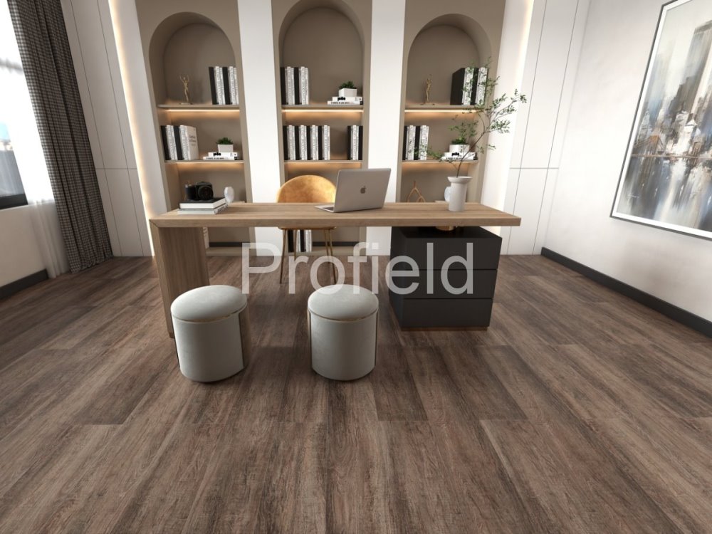 HSPC ламинат "Profield" Дуб темный (1200*228*5,5 мм) — купить в Нерюнгри