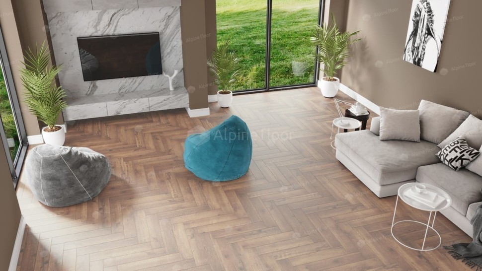 Виниловая плитка "Alpine Floor" Parquet LVT Дуб Royal (590*118*2,5 мм) — купить в Нерюнгри