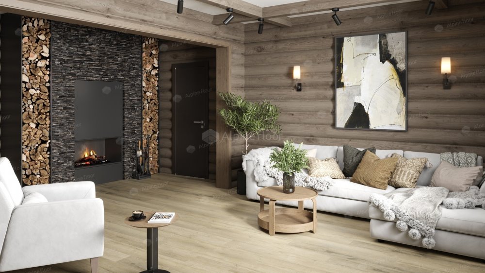 SPC Ламинат "Alpine Floor" Дуб сливочный (1220*183*8 мм) — купить в Нерюнгри