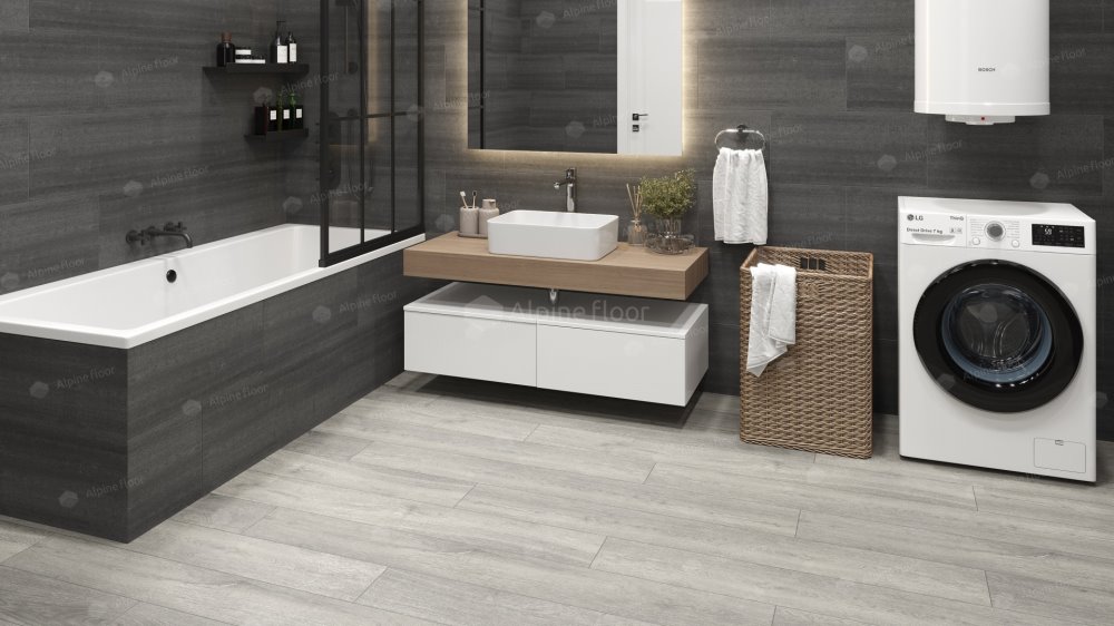 SPC Ламинат "Alpine Floor" Дуб платина (1524*180*8 мм) — купить в Нерюнгри