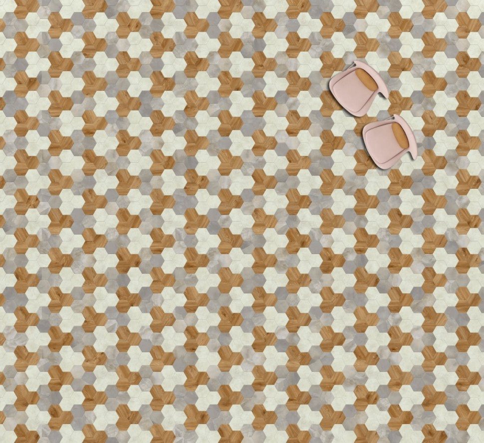 Виниловая плитка "Moduleo" Moods Hexagon 351 (226,32*196*2,5 мм) — купить в Нерюнгри