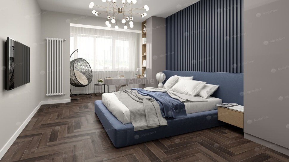 Виниловая плитка "Alpine Floor" Parquet LVT Фафнир (590*118*2,5 мм) — купить в Нерюнгри