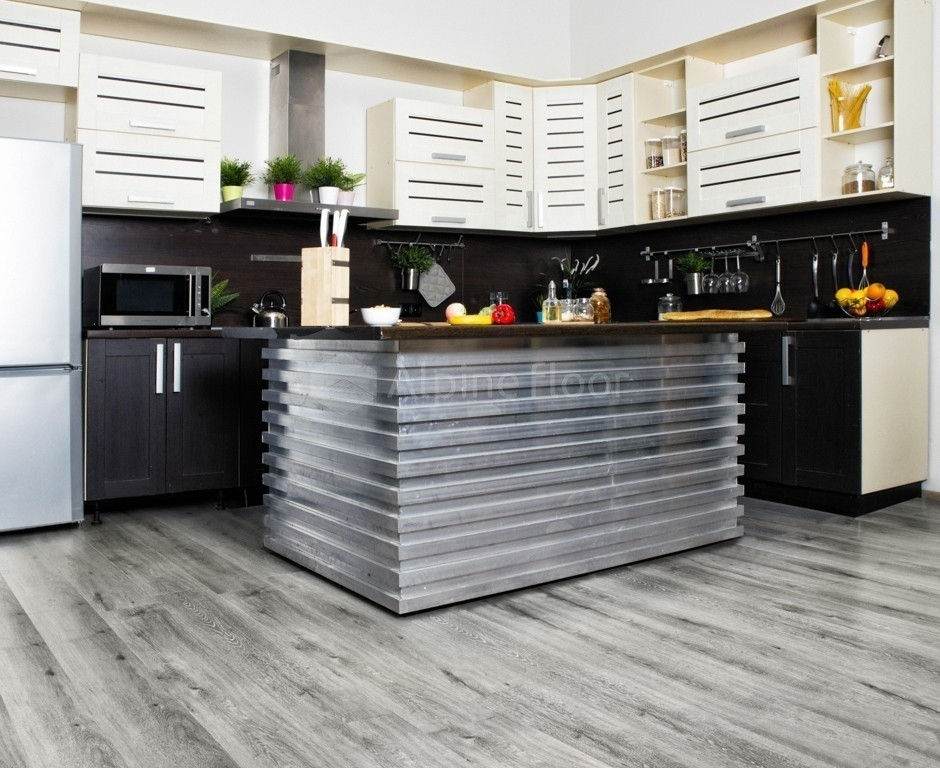 Замковая ПВХ плитка "Alpine Floor" Ясень Серый  (1220*183*4мм) — купить в Нерюнгри