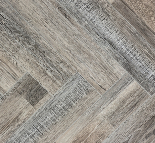 Виниловый ламинат SPC "Cronafloor" Herringbone Дуб Реймс (640*128*4,5 мм) — купить в Нерюнгри