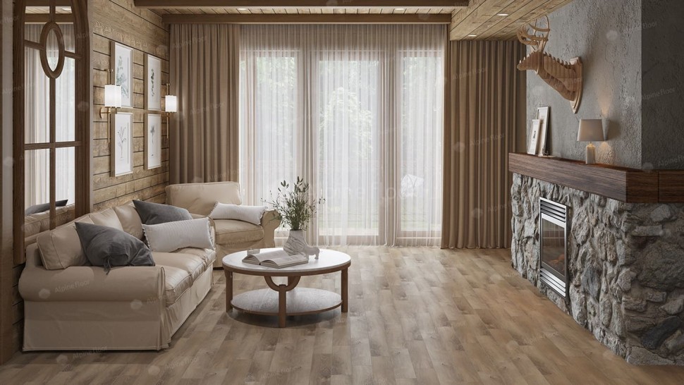 Виниловая плитка "Alpine Floor" Parquet LVT Дуб Синистра (590*118*2,5 мм) — купить в Нерюнгри