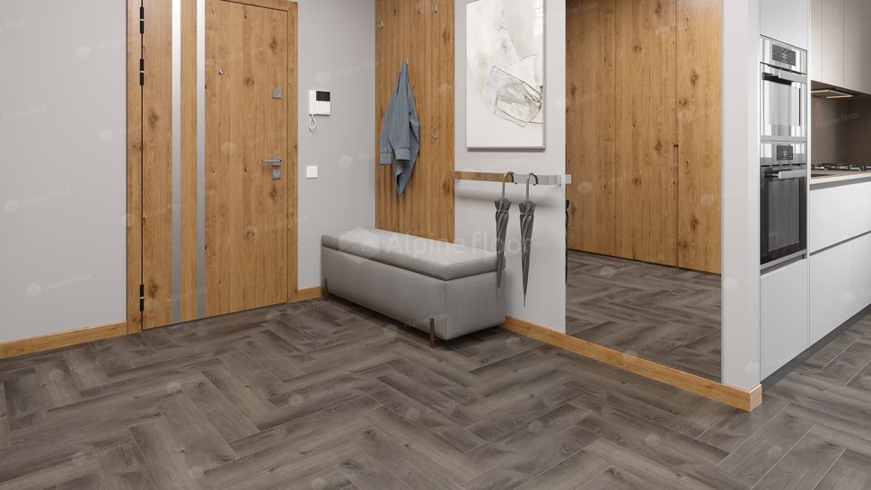 Виниловая плитка "Alpine Floor" Parquet LVT Дуб Мерга (590*118*2,5 мм) — купить в Нерюнгри