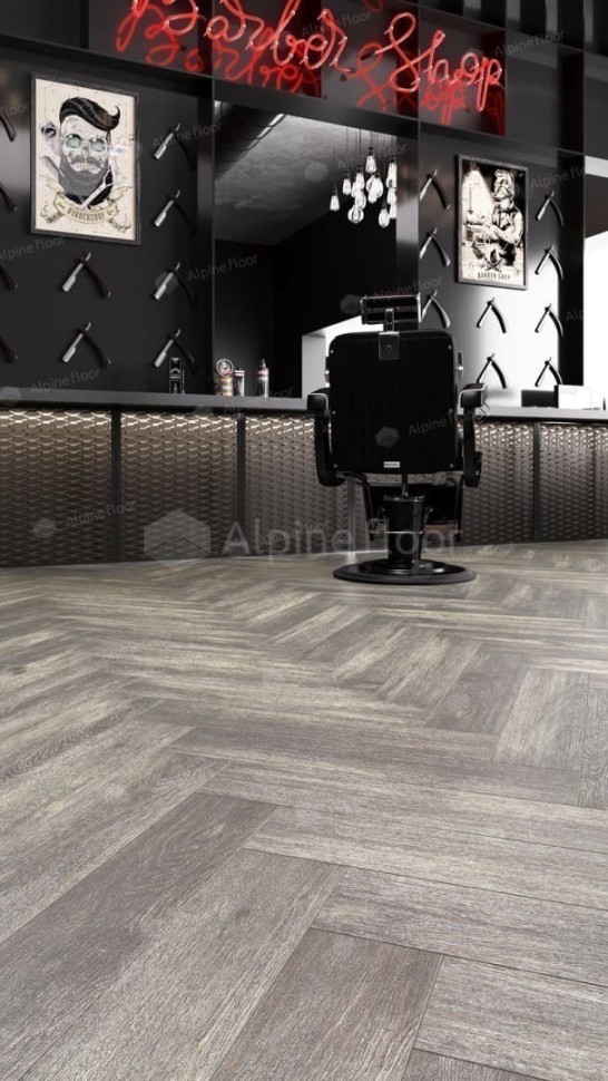 Виниловая плитка "Alpine Floor" Parquet LVT Венге Грей (590*118*2,5 мм) — купить в Нерюнгри