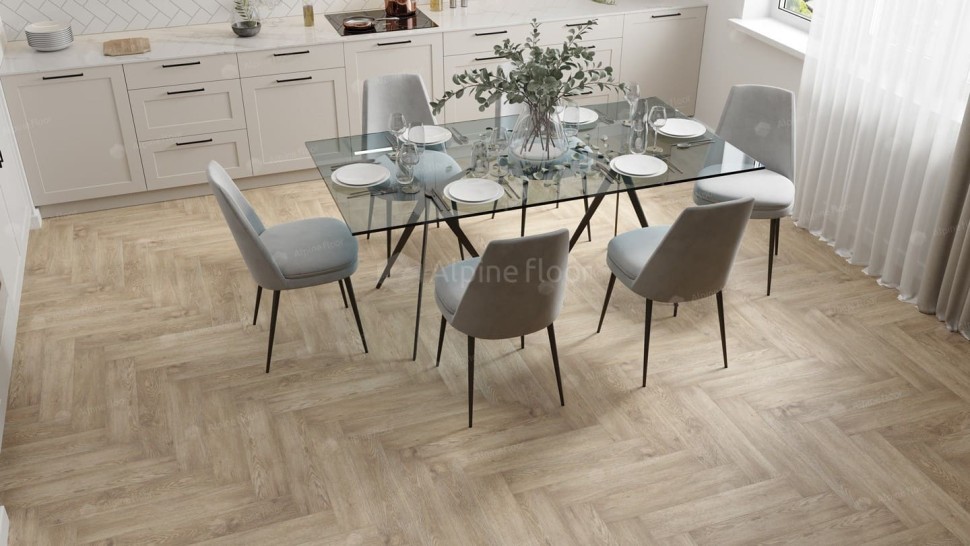 Виниловая плитка "Alpine Floor" Parquet LVT Дуб Ваниль Селект (590*118*2,5 мм) — купить в Нерюнгри
