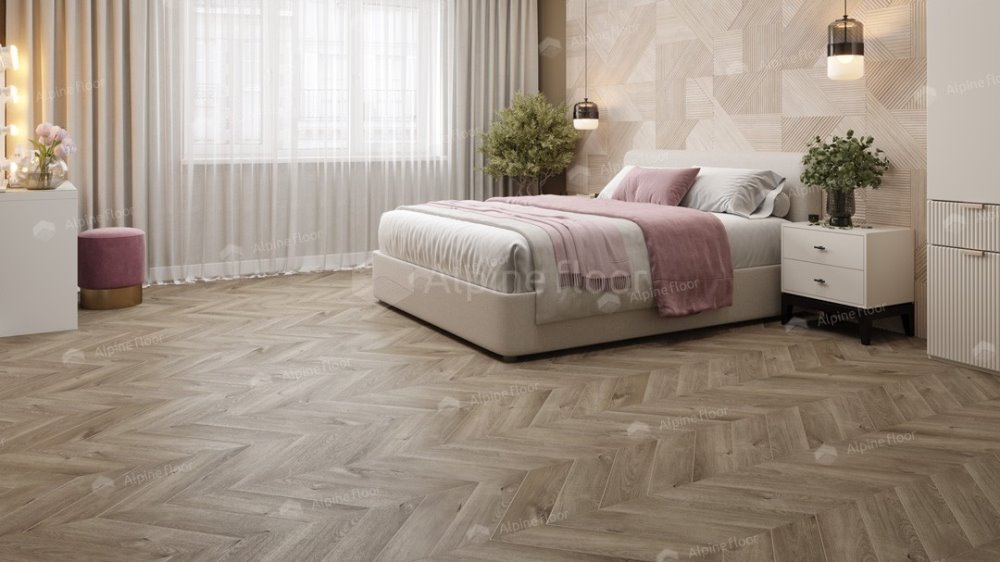 LVT плитка "Alpine Floor" Дуб Натуральный Отбеленный (555*127*2,5 мм) — купить в Нерюнгри