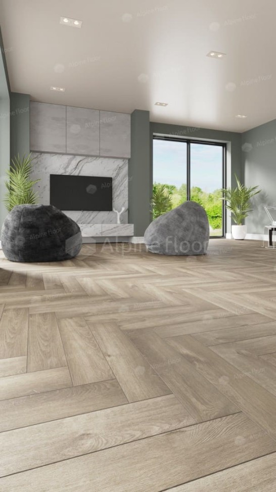 Виниловая плитка "Alpine Floor" Parquet LVT Дуб Натуральный Отбеленный (590*118*2,5 мм) — купить в Нерюнгри