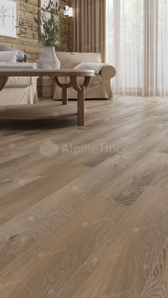 Виниловая плитка "Alpine Floor" Parquet LVT Дуб Синистра (590*118*2,5 мм) — купить в Нерюнгри