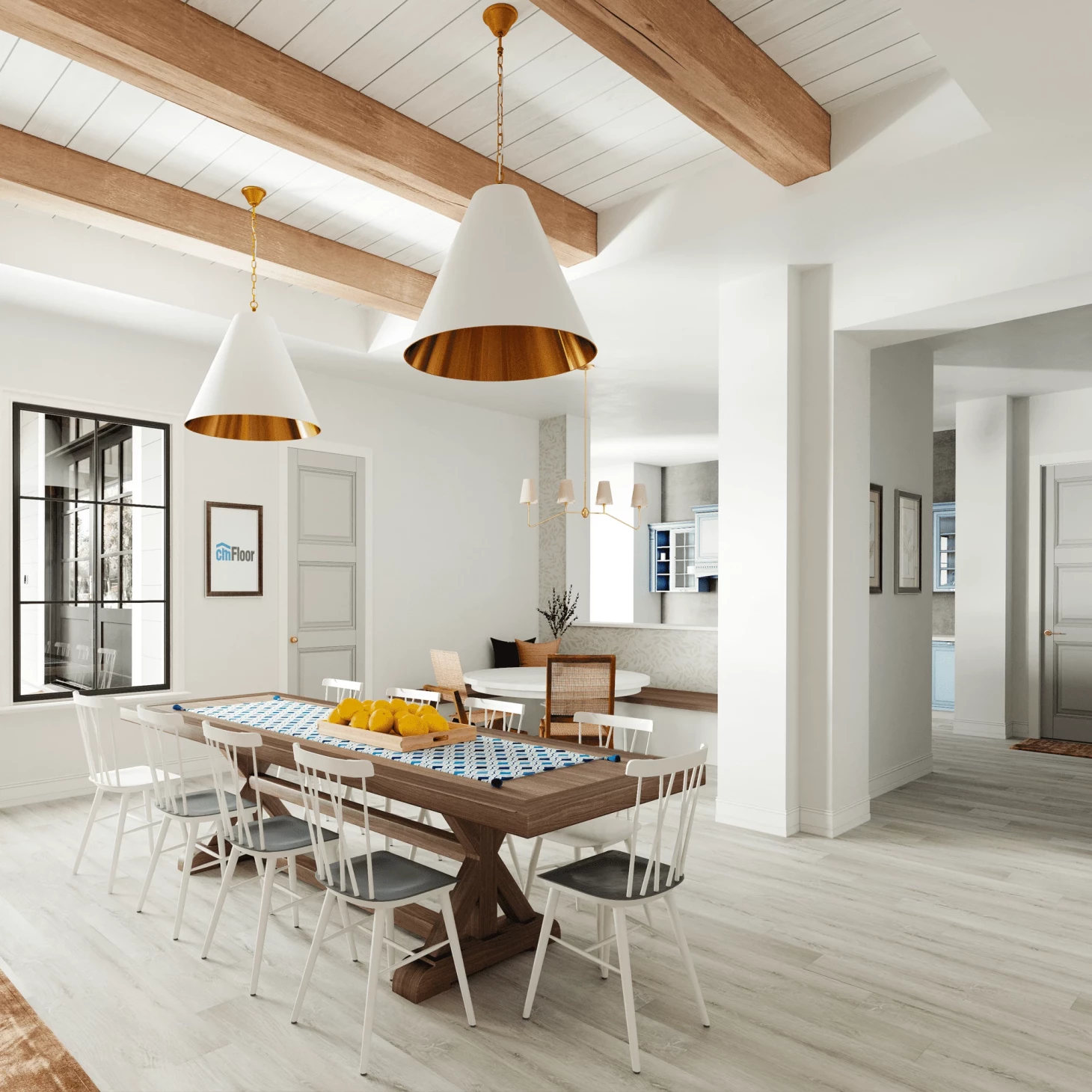 SPC плитка для пола Дуб Ледяной (1220*180*4 мм) — купить в Нерюнгри