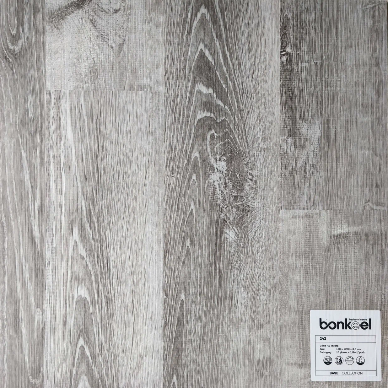 Плитка ПВХ "Bonkeel" Base New 242 (1220*150*3,5 мм) — купить в Нерюнгри