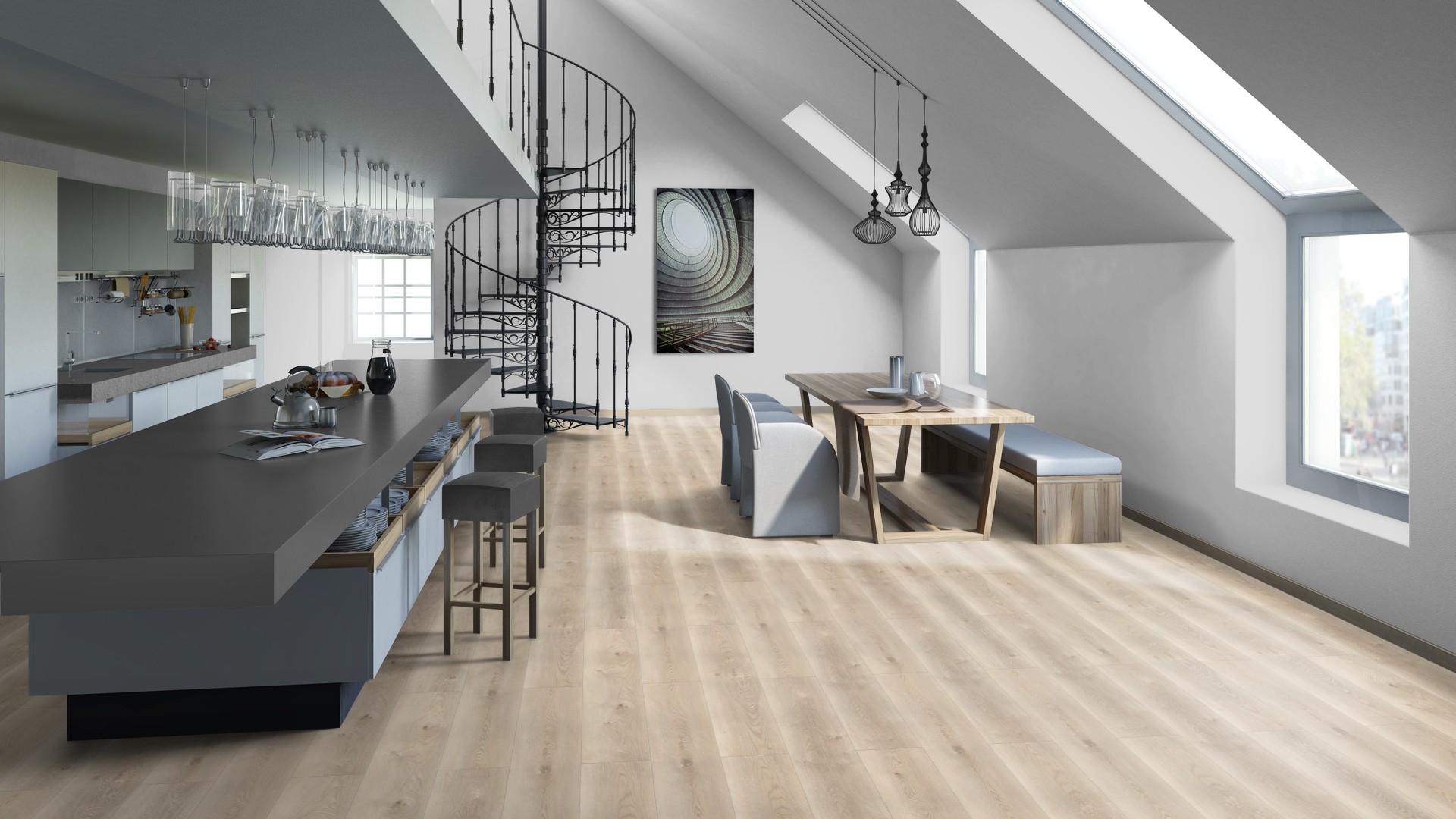 SPC ламинат "Tarkett" Deep House Sean (1400*225*4,6 мм) — купить в Нерюнгри