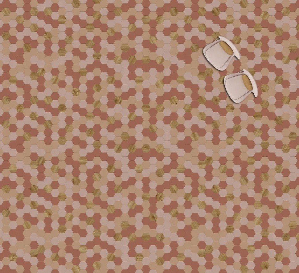 Виниловая плитка "Moduleo" Moods Hexagon 350 (226,32*196*2,5 мм) — купить в Нерюнгри