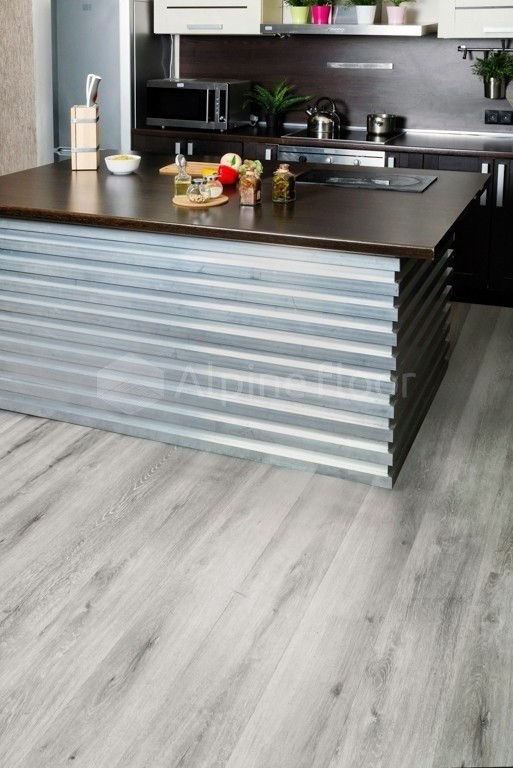 Замковая ПВХ плитка "Alpine Floor" Ясень Серый  (1220*183*4мм) — купить в Нерюнгри
