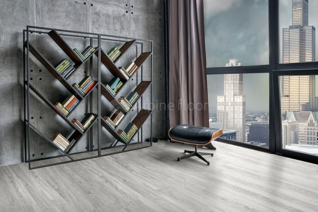 Замковая ПВХ плитка Секвойя Снежная  (1219*184*3,2мм) — купить в Нерюнгри